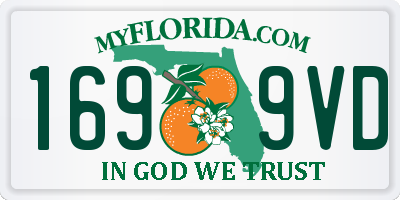 FL license plate 1699VD