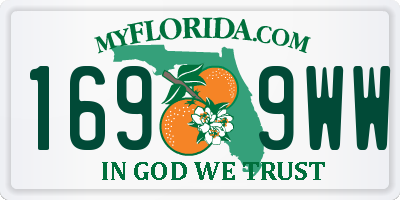 FL license plate 1699WW
