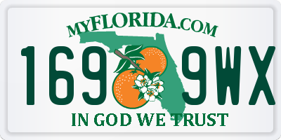 FL license plate 1699WX