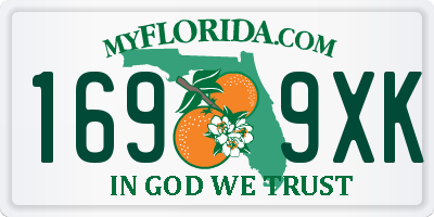 FL license plate 1699XK