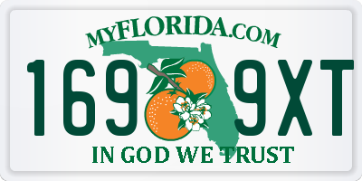 FL license plate 1699XT