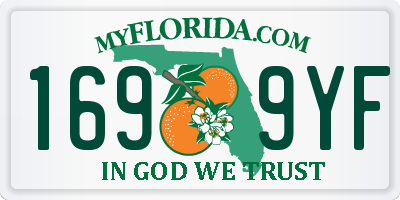 FL license plate 1699YF
