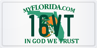 FL license plate 16VT