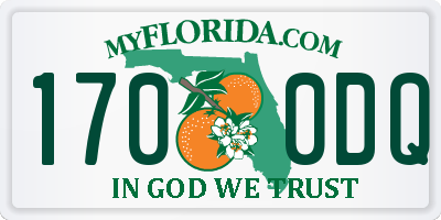 FL license plate 1700DQ
