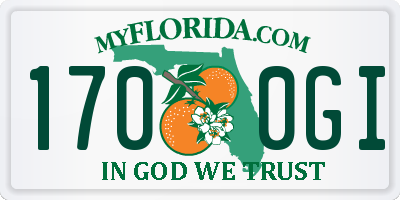FL license plate 1700GI