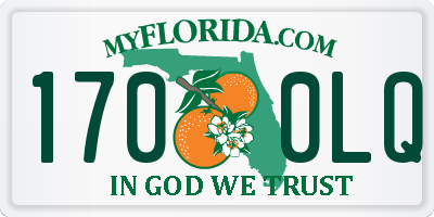 FL license plate 1700LQ