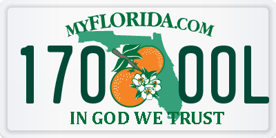 FL license plate 1700OL
