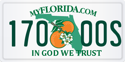 FL license plate 1700OS
