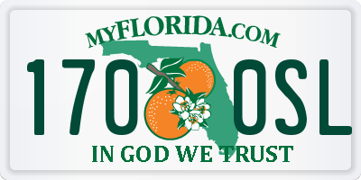 FL license plate 1700SL