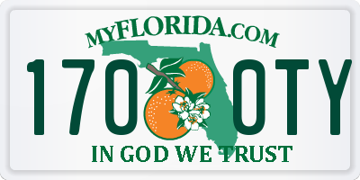 FL license plate 1700TY