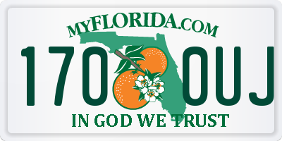 FL license plate 1700UJ