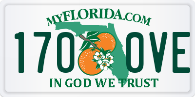 FL license plate 1700VE