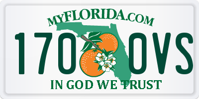 FL license plate 1700VS