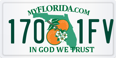 FL license plate 1701FV