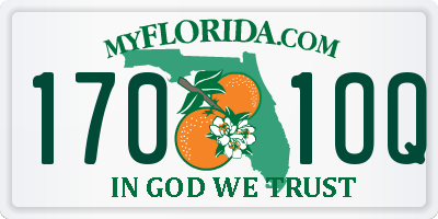 FL license plate 1701OQ