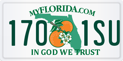 FL license plate 1701SU