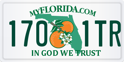 FL license plate 1701TR