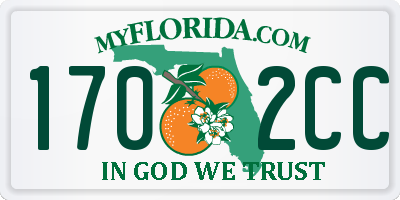 FL license plate 1702CC