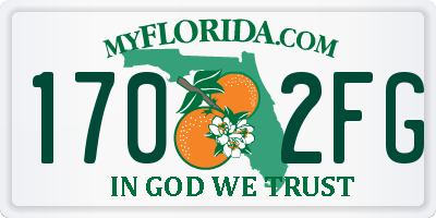 FL license plate 1702FG