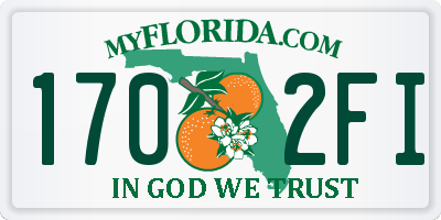 FL license plate 1702FI