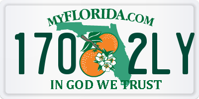 FL license plate 1702LY