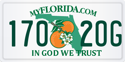 FL license plate 1702OG