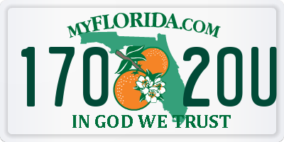 FL license plate 1702OU