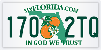 FL license plate 1702TQ