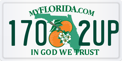 FL license plate 1702UP
