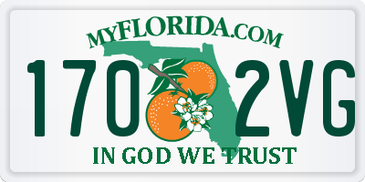 FL license plate 1702VG