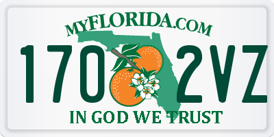 FL license plate 1702VZ
