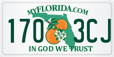 FL license plate 1703CJ