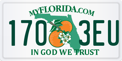 FL license plate 1703EU