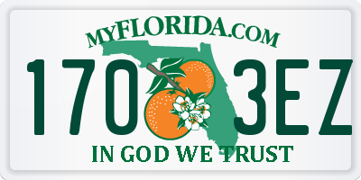 FL license plate 1703EZ