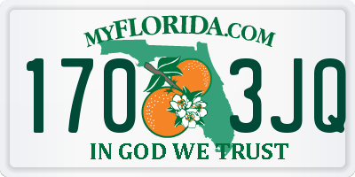 FL license plate 1703JQ