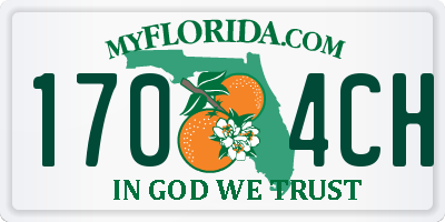 FL license plate 1704CH