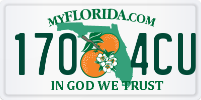 FL license plate 1704CU