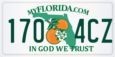 FL license plate 1704CZ