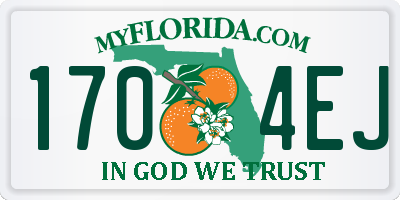 FL license plate 1704EJ