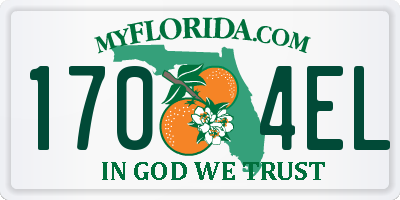 FL license plate 1704EL