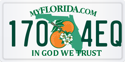 FL license plate 1704EQ
