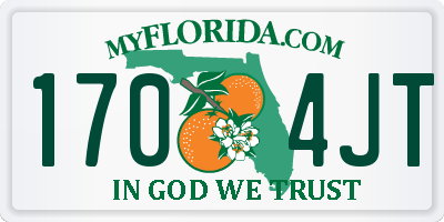 FL license plate 1704JT