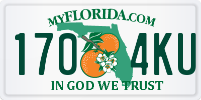 FL license plate 1704KU