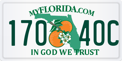 FL license plate 1704OC