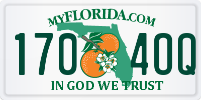 FL license plate 1704OQ