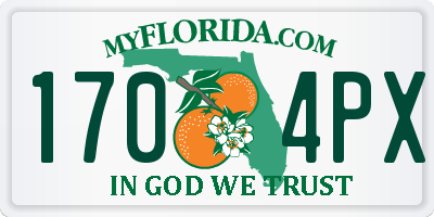 FL license plate 1704PX