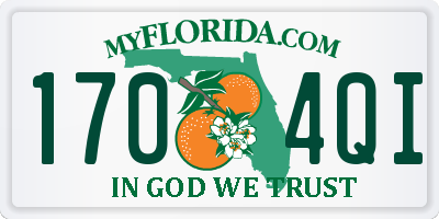 FL license plate 1704QI