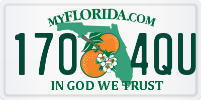 FL license plate 1704QU