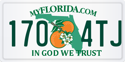 FL license plate 1704TJ