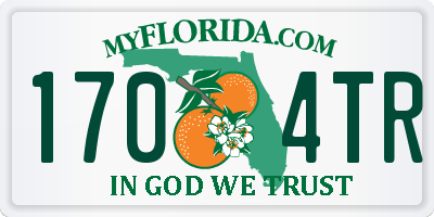 FL license plate 1704TR